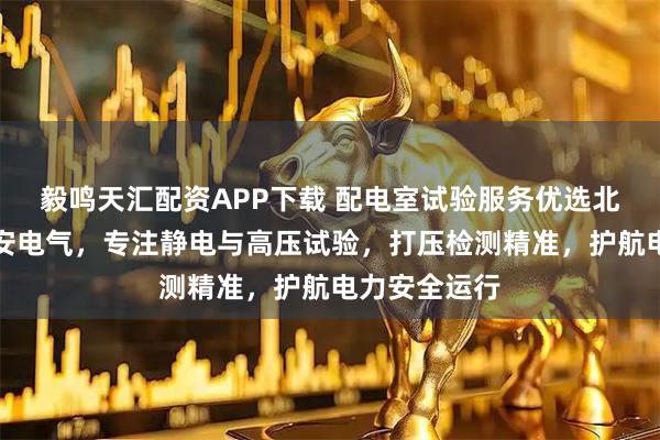 毅鸣天汇配资APP下载 配电室试验服务优选北京市华夏卫安电气，专注静电与高压试验，打压检测精准，护航电力安全运行